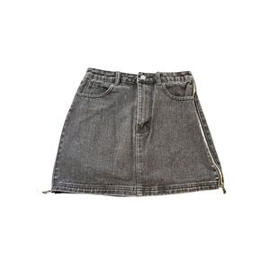 Le Lis Blue A-line Mini Skirt Casual
